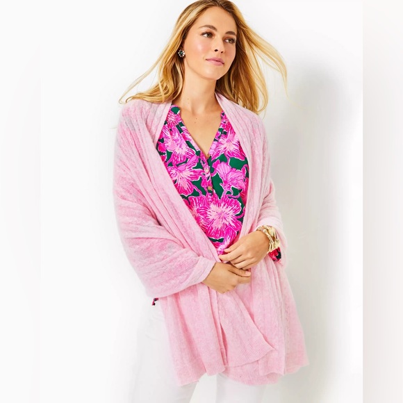 Lilly Pulitzer Take Me Away Cashmere Sweater Wrap